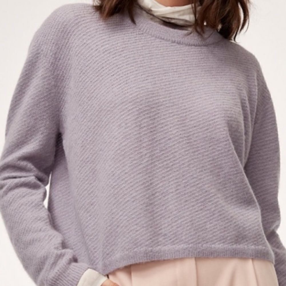 Wilfred ~ Lilac Alpaca Wool Sweater  ~ size Small